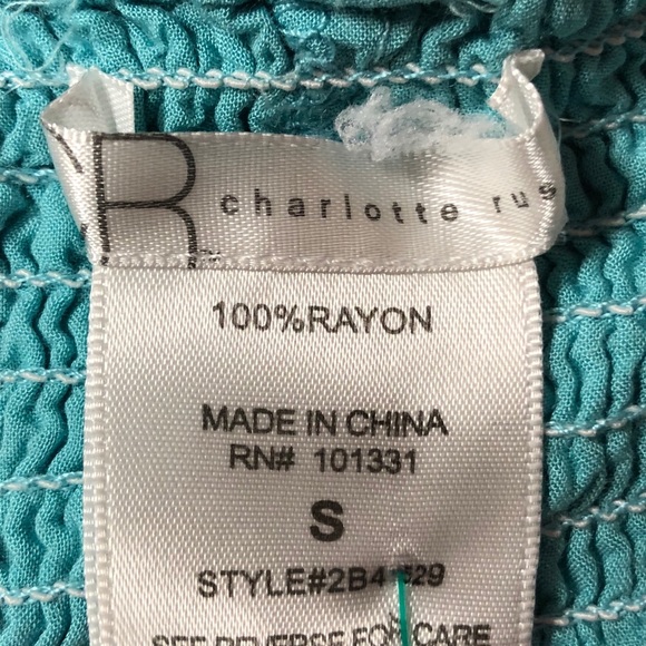 Aqua flouncy skirt with pockets - Picture 2 of 2